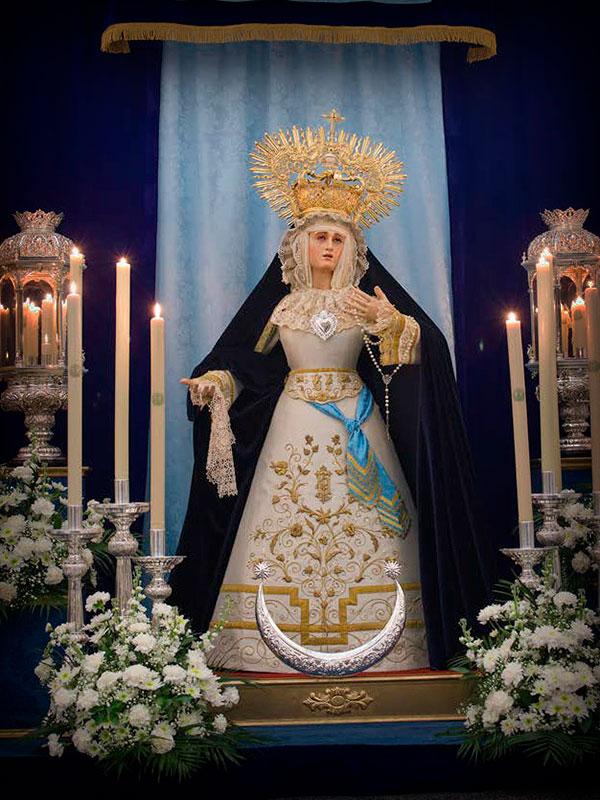 María Stma. de la Salud en su Soledad durante la celebración de la Inmaculada Concepción