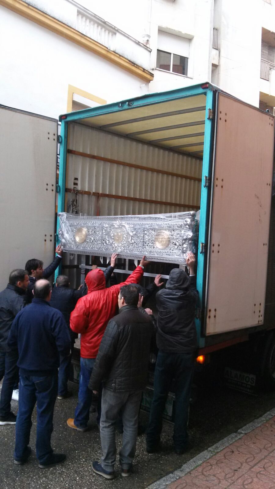 llegada trono virgen 0