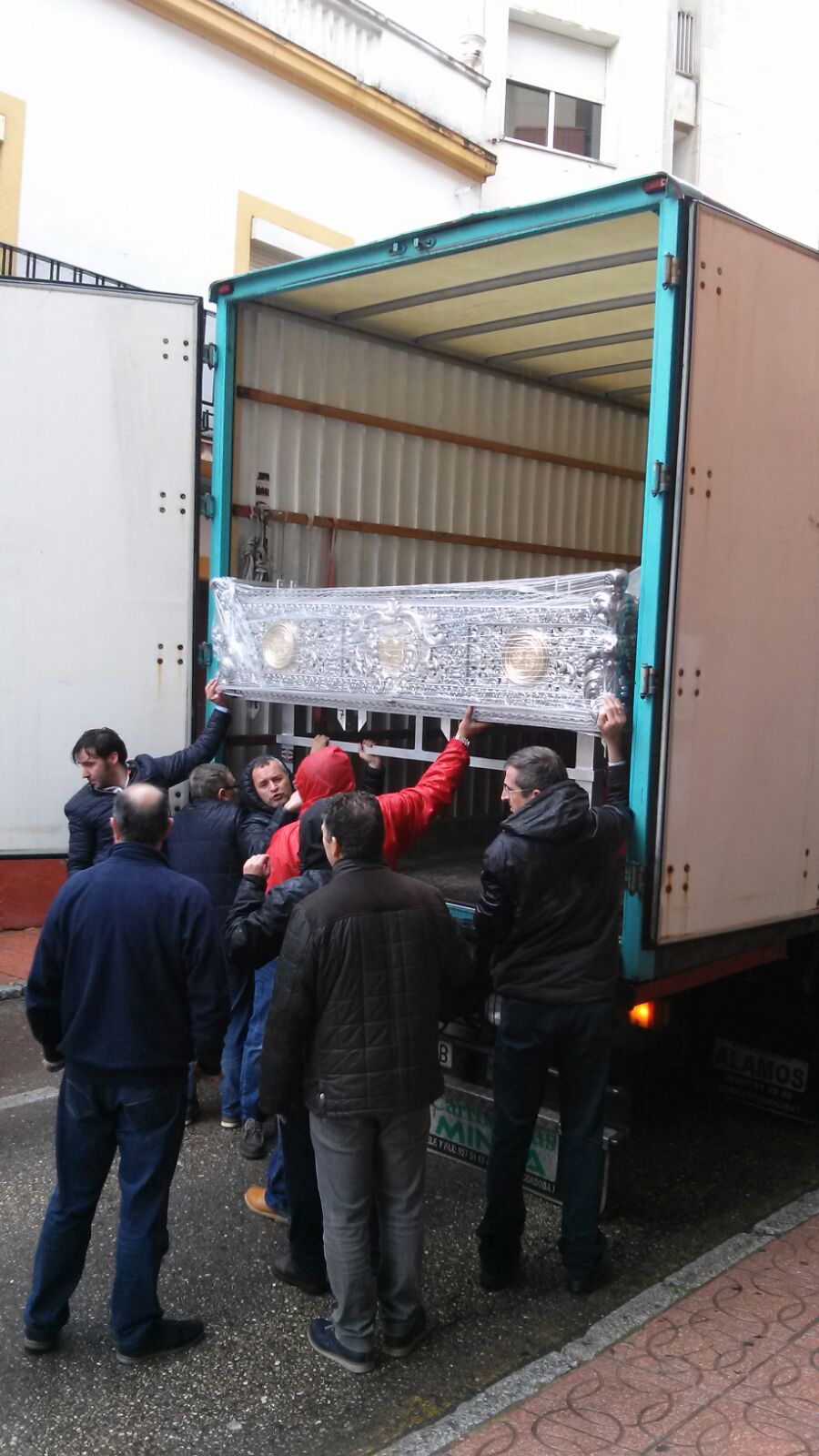 llegada trono virgen 1