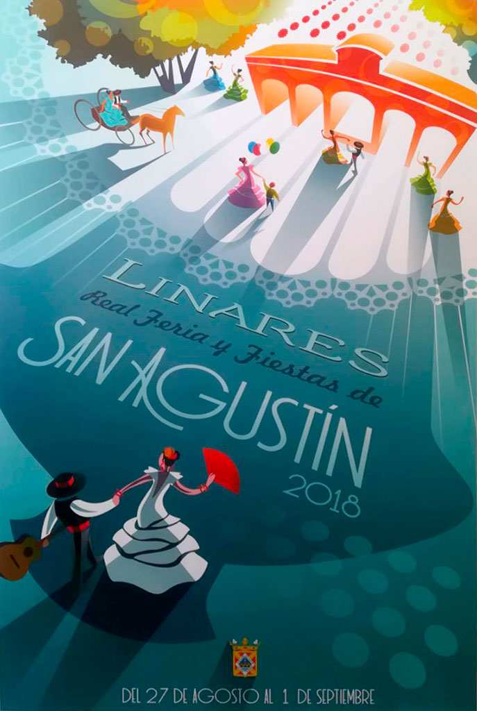 Cartel de la Real Feria de San Agustín de Linares 2018