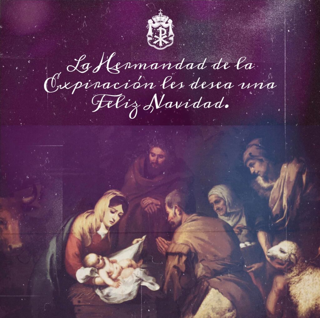 A 23 de diciembre de 2020, la Junta de Gobierno de la Cofradía de la Expiración y Esperanza de la ciudad de Linares desea transmitir a todo el mundo, y en especial a sus hermanos/as y devotos/as, su mayor deseo de una muy feliz Navidad llena de la mayor Esperanza en la superación del difícil tiempo que vivimos.