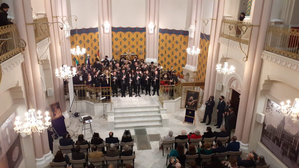 La Banda interpretó tres marchas.